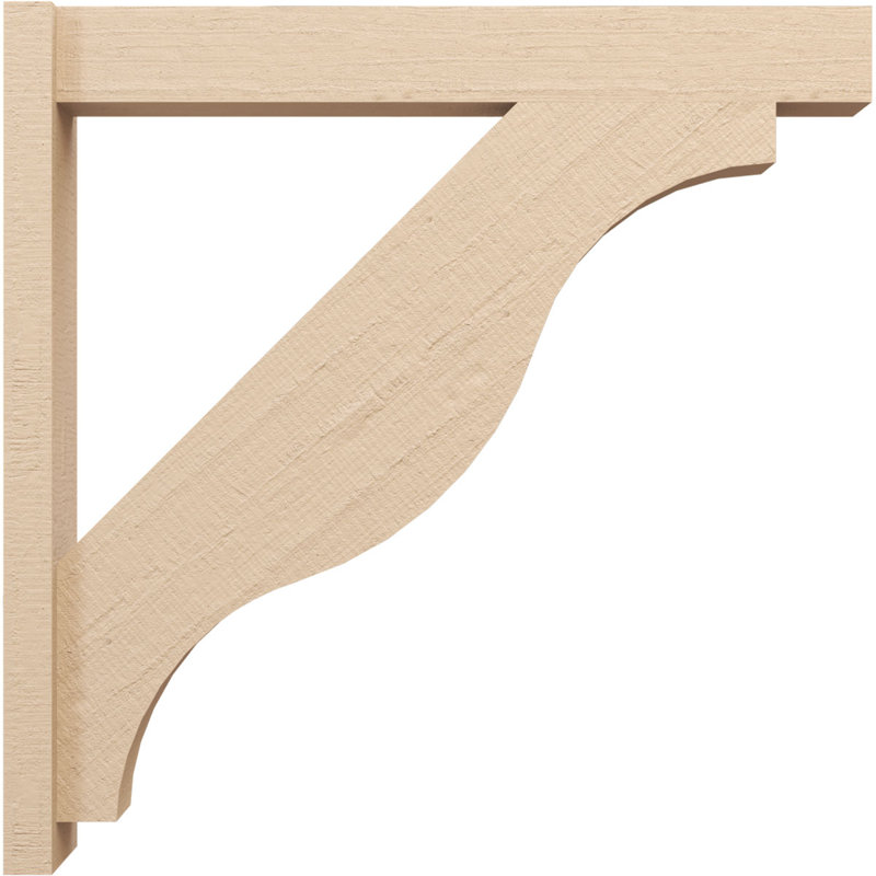 Bois de cèdre brut Funston Block TimberThane Perspector, brun clair apprêté, H 36 po x l 6 po x P 36 po