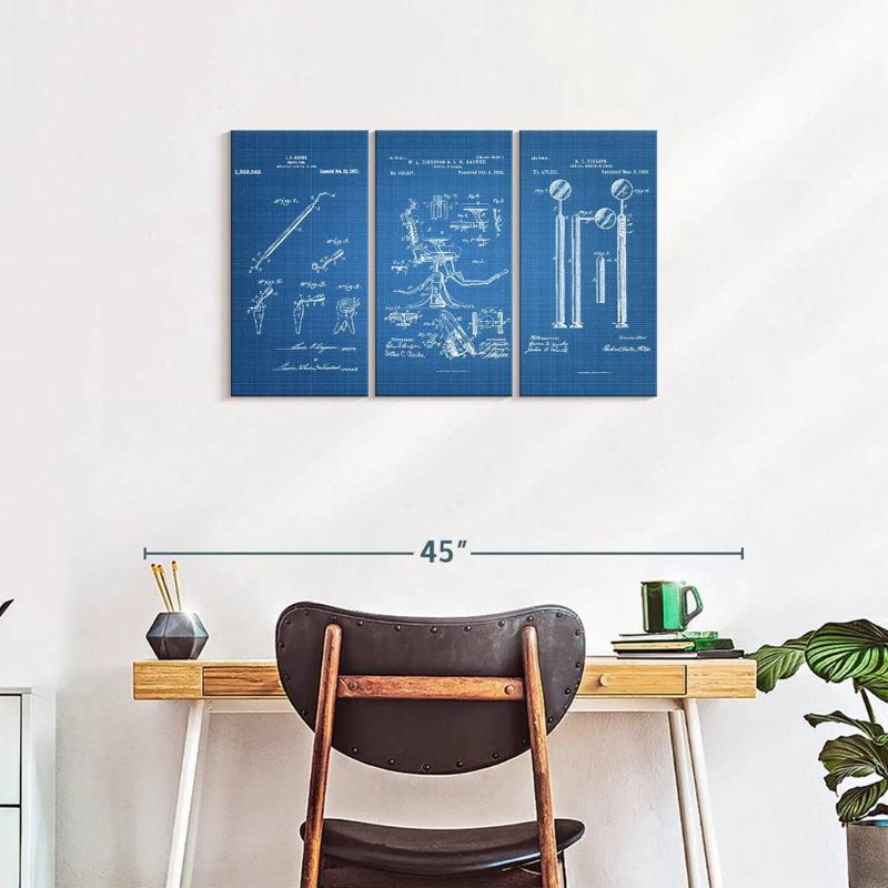 Impression sur toile de plusieurs pièces, H 33 po x l 20 po x P 1,25 po