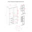 Armoire-penderie 100% en bois massif à 2 portes Metro avec tiroirs, tablettes et tringle - armoire de rangement pour vêtements autoportante-2123376712