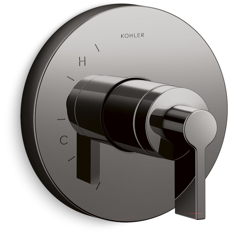 Garniture de valve de douche avec poignée levier Composants ™ Rite-Temp®, Gris