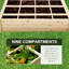 Ensemble de lit de jardin surélevé Outsunny