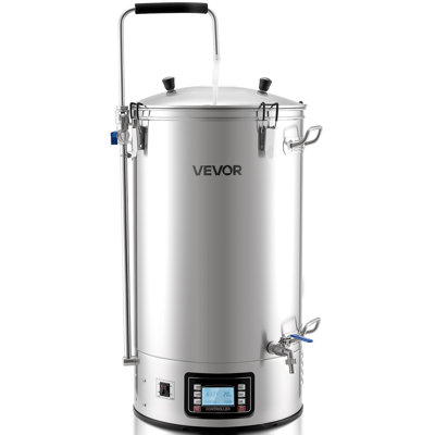 Beer Brewing Equipment, 16 Gal/60L Beer Maker with Anti-Burn Pump and Wort Chiller,3000W All-in-One Home Brewing Kit with Digital Control, Recipe Memory & Timer, Removable mesh strainer