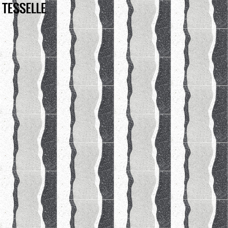 Shoreline 8" x 8" Cement Patterned Wall & Floor Tile, Newport