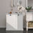 Two-Compartment Tilt-Out Laundry Sorter Cabinet-White