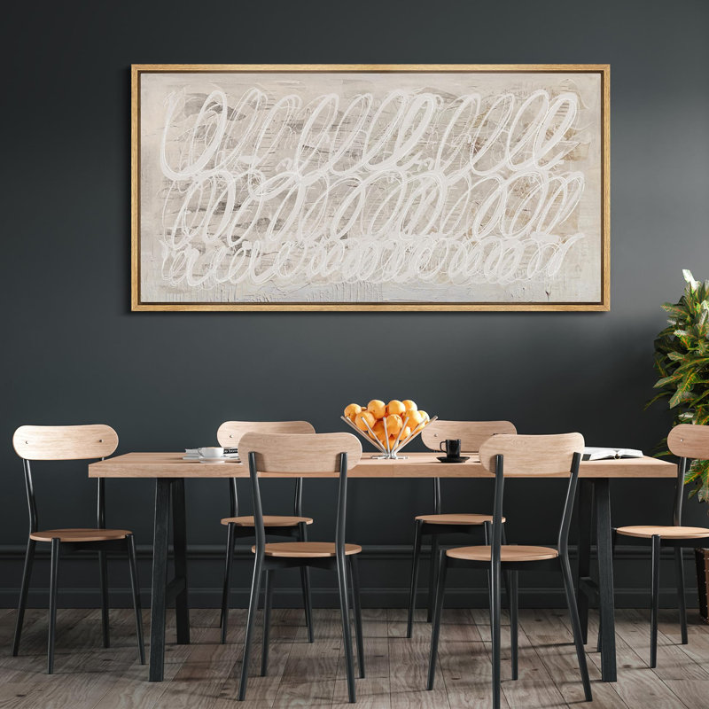 Abstract Pastel Lines " White Abstract Calligraphy Antique Retro Fine Art Colorful Bedroom Extra Large Wall Decor " by White Abstract Calligraphy
