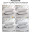 Ensemble de 2 taies décoratives matelassées en microfibre à bordure carrée et à bords passepoilés Southano Fine Linens, lot de 2, 22 po x 22 po, blanc éclatant-399142844-399142846
