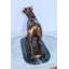 Statue de taureau en bronze Le Taureau par Arnadia sur base en marbre 19 po x 8 po x H 13 po