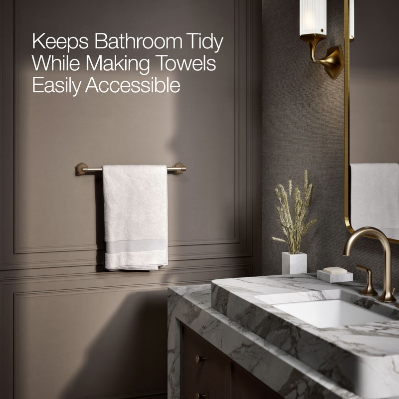 Occasion Towel Bar, 2.31" H x 18" W x 3.5" D, Vibrant Brushed Bronze