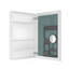 Armoire à pharmacie 24 po x l 36 po à surface sans miroir, avec bords biseautés et porte à ouverture droite