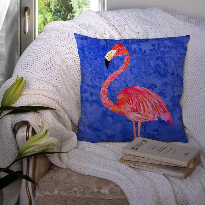 Bleu flamant rose ; coussin intérieur/extérieur rouge