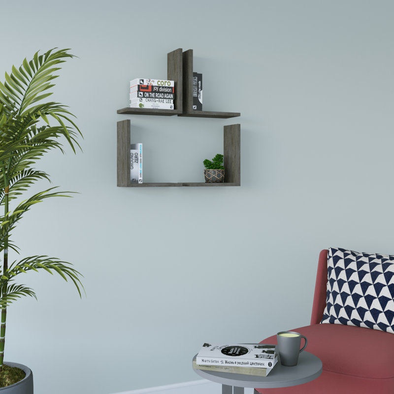 Alista 4 Piece Arrangeable Accent Shelf, Wenge