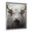 Minimalisme gris peinture Yak - Yaks Wall Art salon-97203282-134125801