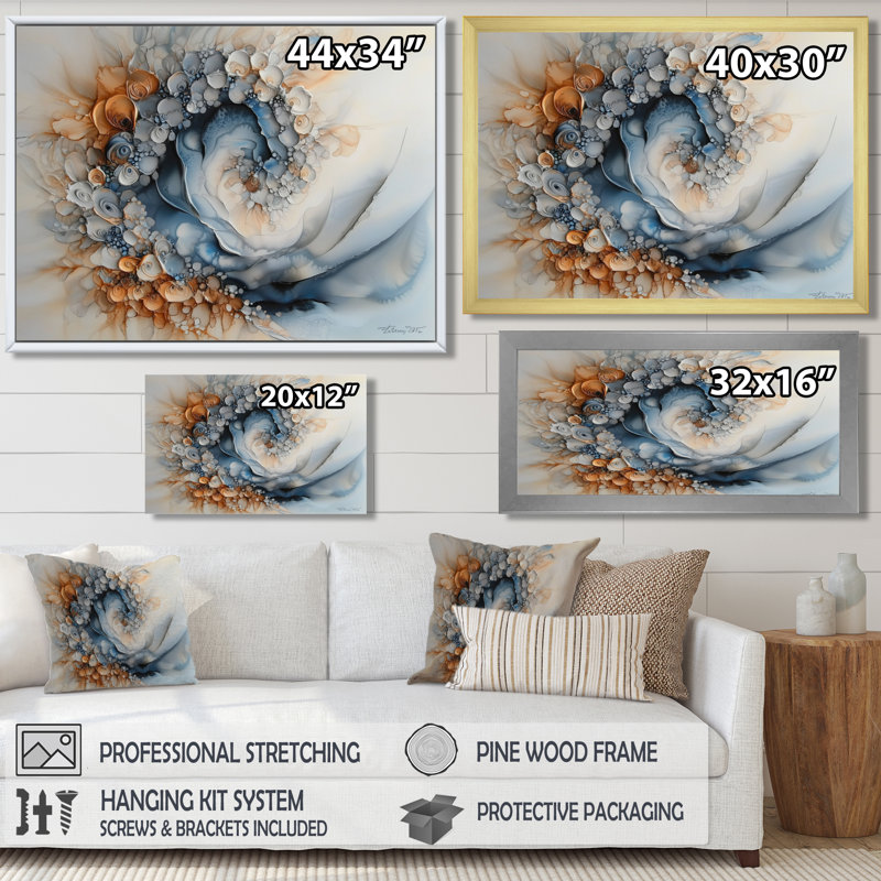 Cosmic Vortex II - impression sur toile côtière, H 12 po x l 20 po, Reproduction encadrée d'une seule photo sans pass, Noir