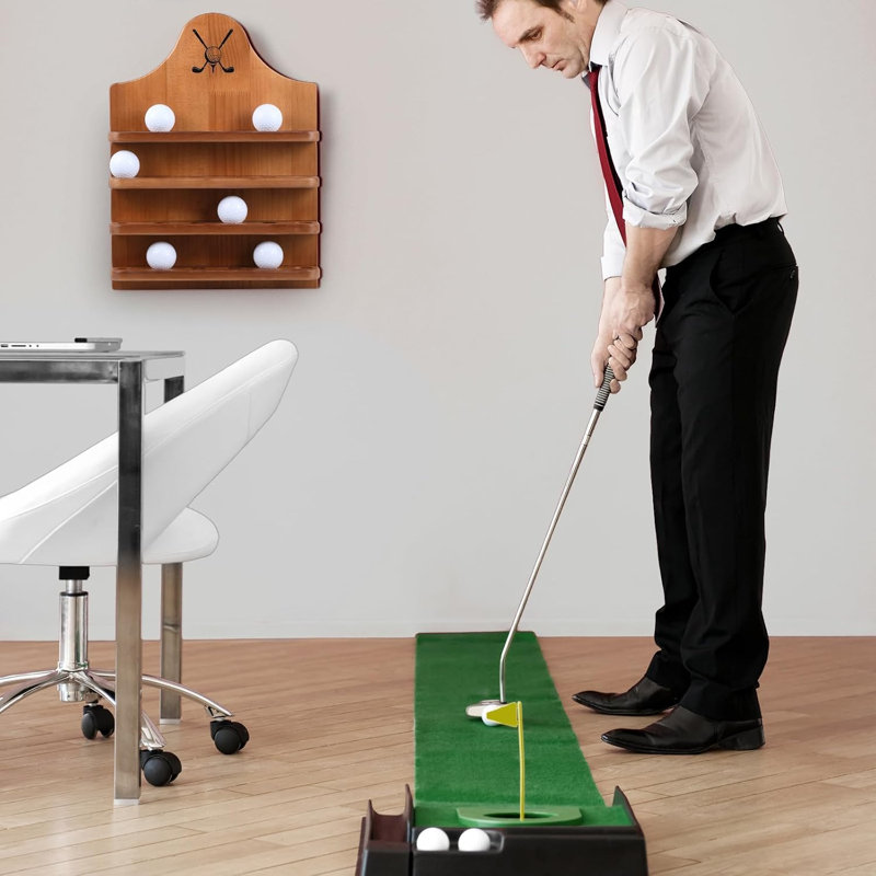 Présentoir mural en bois pour 24 balles de golf