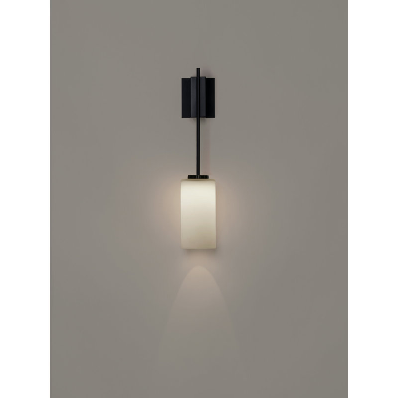 Aluminum LED Armed Sconce, Frosted