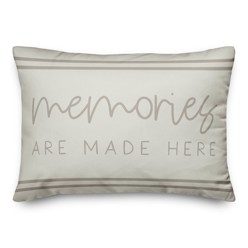 Housses de coussin rectangulaires d’extérieur en forme de mémoires, Blanc