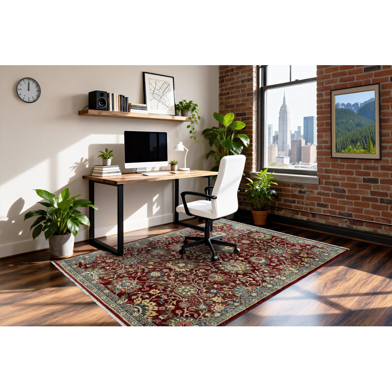 Tapis rouge Dahl, Rectangle 6 pi 7 po x 9 pi 2 po