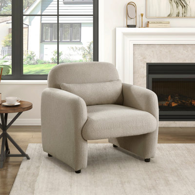 Chaise d'appoint - Taupe Boucle