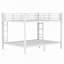 Structure de lit superposé en métal grand lit sur grand, lit peu encombrant, pas de sommier tapissier nécessaire pour les adolescents adultes