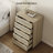 Boho-Rattan 5-Drawer Dresser, 40.5" Tall Bedroom Storage Chest for Small Spaces-769535303-765877273