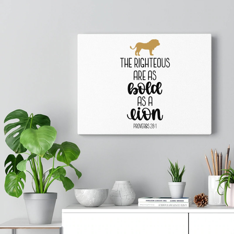 The Righteous - Wrapped Canvas Print, 28cm H x 36cm W