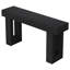 Console rectangulaire noire avec base en bois manufacturé pour vestibules modernes-564990845