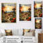 Orange vert cactus calme - impression sur toile florale et botanique-2144456966-2144456982