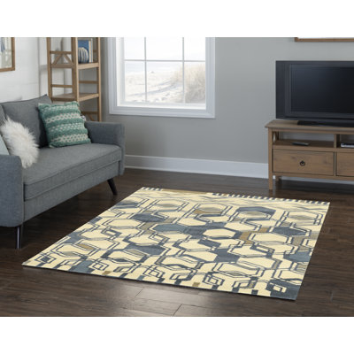 Schaffner Wool Geometric Indoor Rug