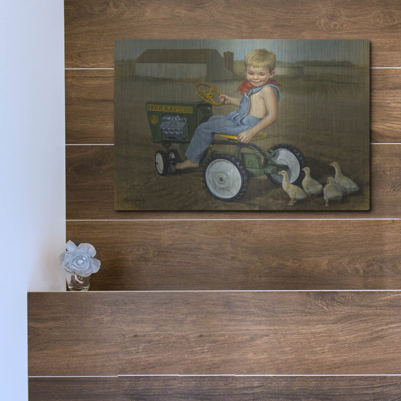Luxe Metal Art «Murray Diesel Tractor» par David Li «Murray Diesel Tractor» par David Lindsley, H 12 po x l 16 po