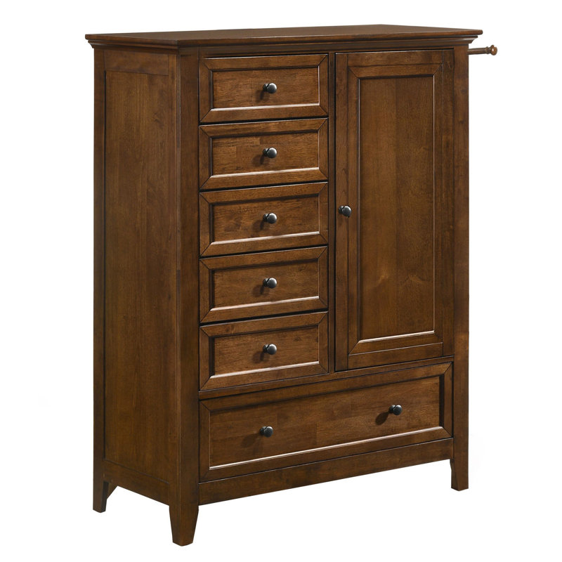 Commode combinée 6 tiroirs en bois massif l 42 po Bletsoe