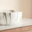 Round Vessel Ceramic Sink, 14'' With Stone Pattern, Matte White, Clean Appearance Bathroom One Construction