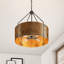 Montesano 4-light dimmable black pendant luminaire 22.44 inches