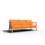 Aalto Teak Sofa With Cushion In Melon-1482238641