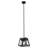 Corri 1-Light Matte Black Farmhouse Geometric Kitchen Island Pendant Light