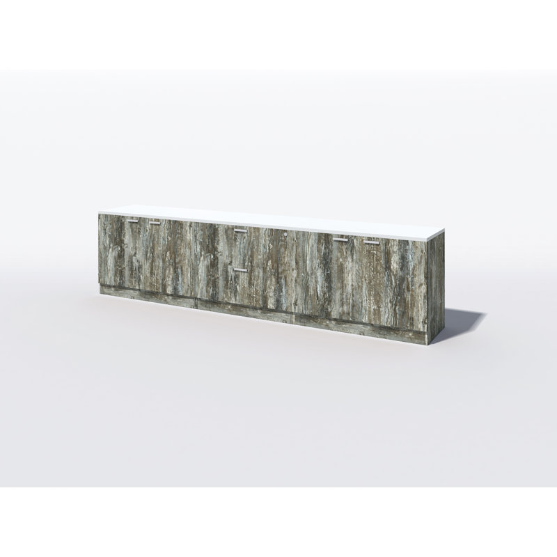 Rectangle Synthetic Laminate Reception Desk, Intrigue