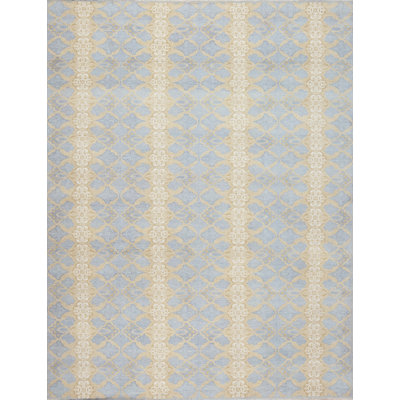 Prestige Handmade Wool Floral and Geometric Area Rug