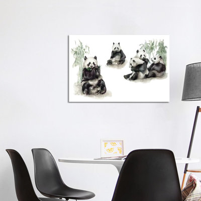 Pandas - Wrapped Canvas Painting