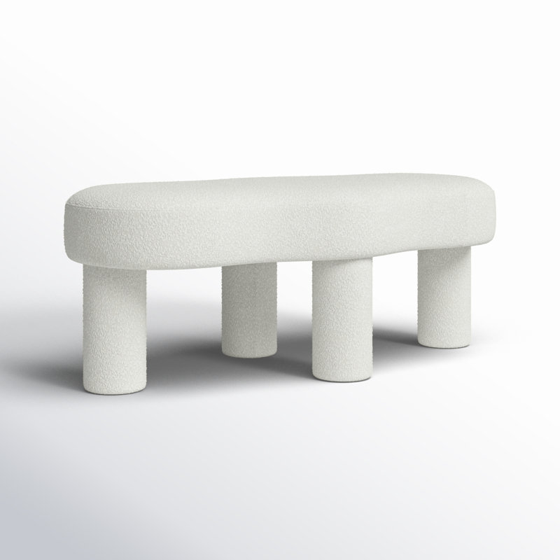 Leigha Boucle Upholstered Bench