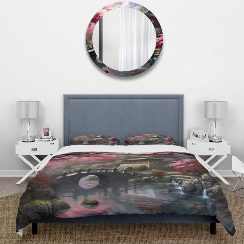Ensemble de housse de couette en microfibre / polyester Japon Land Of The Samurai V