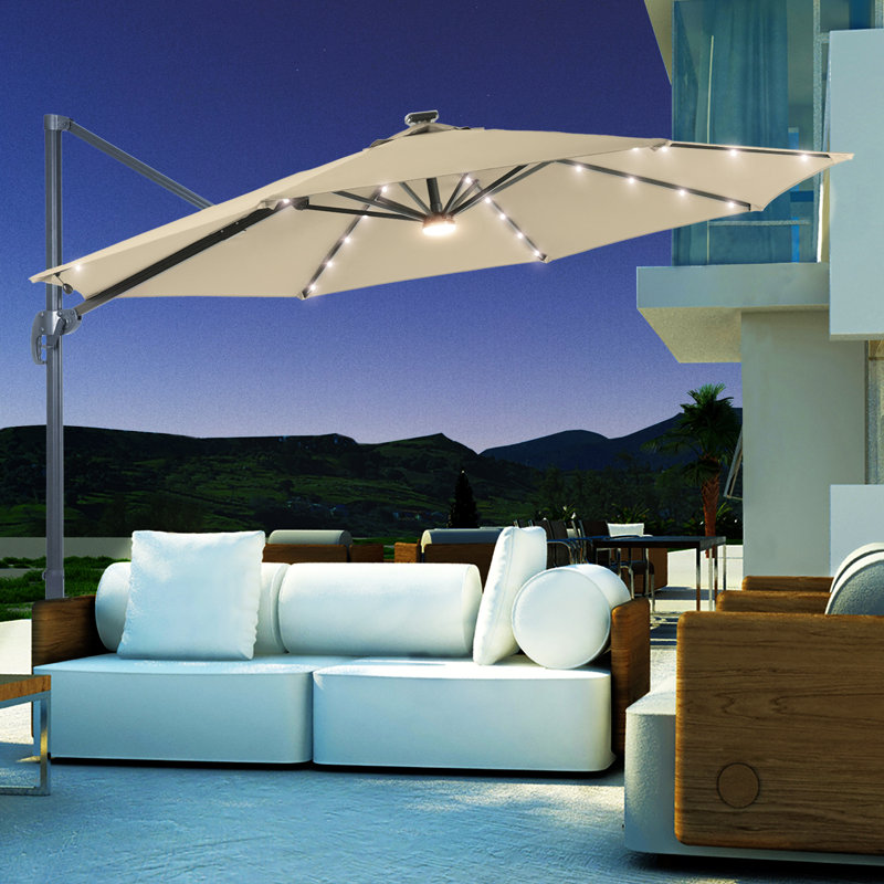 Parasol en porte-à-faux 132,1 po Sabnam, Sable