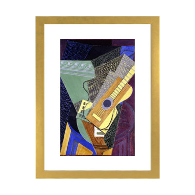 Guitare sur table Table sur une table, 1916 par Juan gris, reproduction d’art