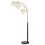 Lampe sur pied à arc moderne en cristal doré 5 lumières Brio-422858612
