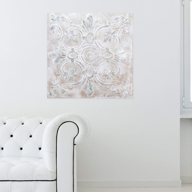 Rearing Up Hand Painted Canvas Print