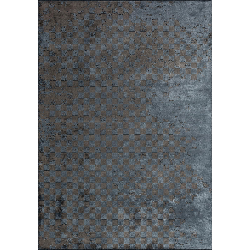 Checkered Fade Abstract Geo Rug, Rectangle 6'7" x 9'10"