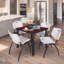 Plateau de table Kee Square, 4 chaises empilables-1810362140-1843066368-1843066371