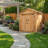 6 ft. W x 4 ft. D Double Door Cedar Wood Storage Shed