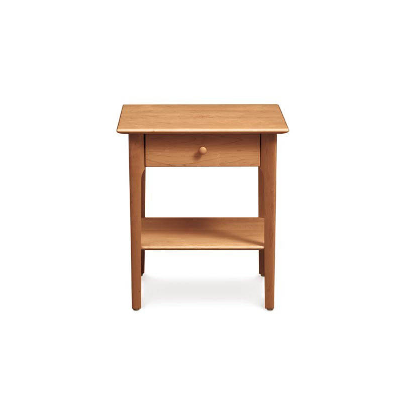 Sarah 1 - Drawer Solid Wood Nightstand, Natural Cherry, 24"