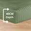200 Thread Count Striped Microfiber Fitted Sheet-114286589-114286603