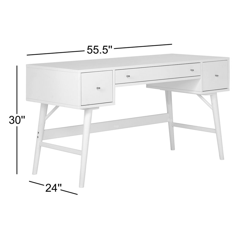 Inoke Writing Desk, White