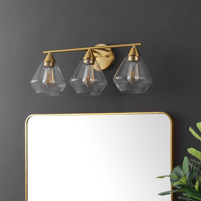 Iron Flush Mounted Sconce, Gold/White